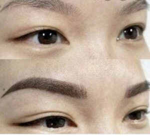 Photo Aug 05, 9 09 39 PM - Elmira Studio Permanent Make Up Microblading Eyebrows Before and After