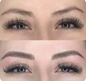 Photo Aug 30, 1 47 45 PM - Elmira Studio Permanent Make Up Microblading Eyebrows Before and After